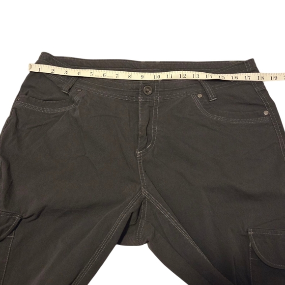 Kuhl Splash Roll-Up Pant Cargo Pockets Adjustable To Capri Women's Size 14 Gray - Picture 9 of 11
